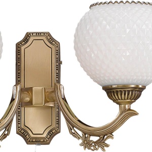 Aplica clasica cu 2 btate din alama design italian 8650 107732 universul-luminii.ro