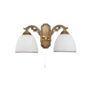 Aplica clasica design italian din alama si sticla 8601 RA-A. 8601/2