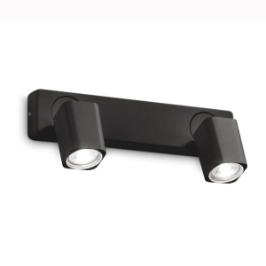 Aplica cu 2 Spoturi directionabile Rudy ap2 square, negru - Img 1