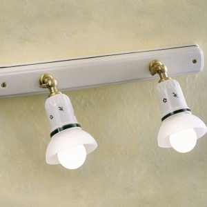 Aplica cu 2 spoturi realizata manual din ceramica SAVONA 127922 universul-luminii.ro