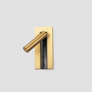 Aplica cu reader LED directionabil stil minimalist GABO bronz - Img 4