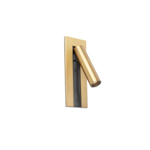 Aplica cu reader LED directionabil stil minimalist GABO USB C bronz - Img 7