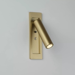 Aplica cu reader LED incastrabila perete Marylebone aurie