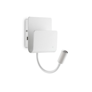 Aplica cu reader LED si port USB PROBE AP2 BIANCO 243160 IDL