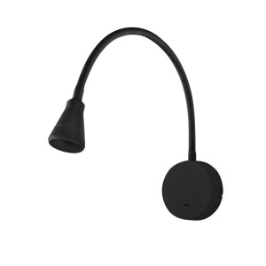 Aplica cu reader LED stil modern minimalist BEL neagra 41030
