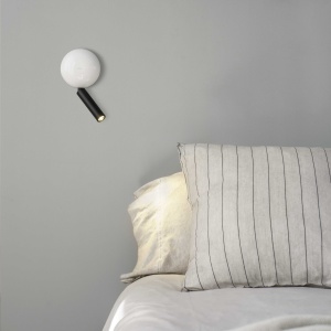 Aplica cu reader LED stil modern minimalist PRESS White 83392 universul-luminii.ro