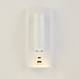 Aplica cu spot directionabil Marlow USB, alb - Img 2
