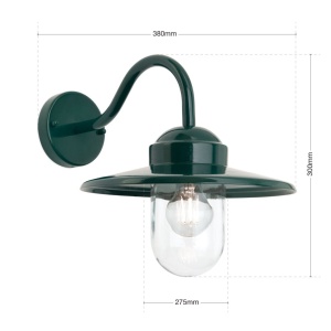 Aplica de exterior stil vintage IP44 EDWARD verde 235962 universul-luminii.ro