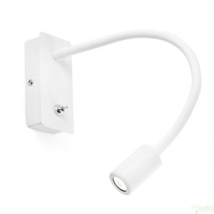 Aplica de perete alba reader LED flexibila, SAMI 41023 - Img 1