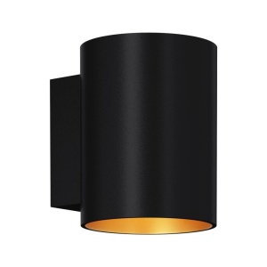 Aplica de perete ambientala design modern SOLA II negru/auriu - Img 1