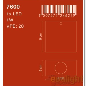 Aplica de perete avangard LED Gordon 7600 GL 43342 universul-luminii.ro