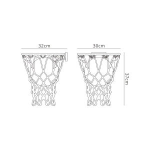 Aplica de perete camera copii BASKETBALL alb 132122 universul-luminii.ro