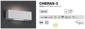 Aplica de perete Cheras-3 63174 52182 universul-luminii.ro