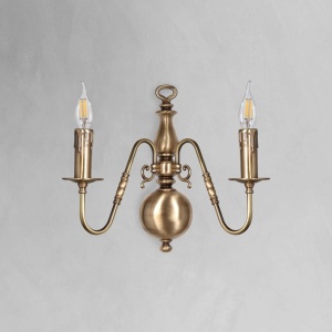 Aplica de perete clasic elegant din alama masiva Flemish - Img 2