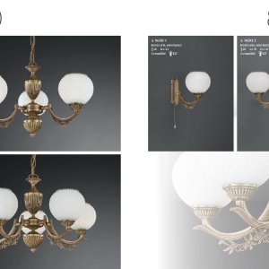 Aplica de perete clasica din alama design italian 8650 204732 universul-luminii.ro