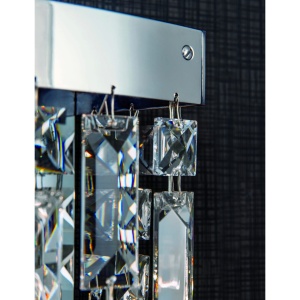 Aplica de perete cristal Asfour design modern de lux Ring round chrome plated 95872 universul-luminii.ro