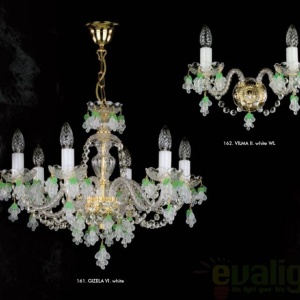 Aplica de perete cristal Bohemia Vilma II. white WL CE - Img 2