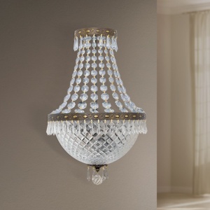 Aplica de perete cristal SCHOLER, EMPIRE CRYSTAL antique patina - Img 5