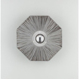 Aplica de perete cu design texturat ELVIO gri 30cm - Img 11