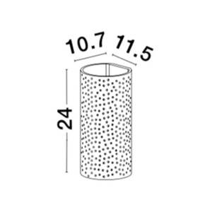Aplica de perete cu iluminat ambiental gips alb SANDRO 84972 universul-luminii.ro