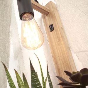 Aplica de perete cu raft Flores natur 231942 universul-luminii.ro