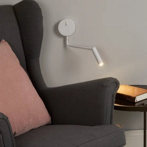 Aplica de perete cu reader LED Blackfriars alb - Img 3