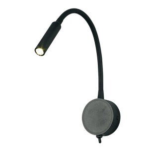Aplica de perete cu reader LED BOAVISTA negru