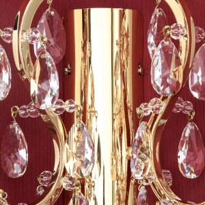 Aplica de perete de lux cristal Scholer Hirohito 2L 24K gold plated 200322 universul-luminii.ro