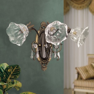 Aplica de perete design clasic LA BOHEME 3L, patina veche 241492 universul-luminii.ro