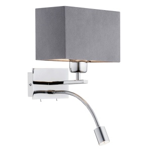 Aplica de perete design elegant BILL I gri - Img 1