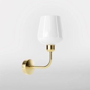 Aplica de perete design italian din alama si sticla Talis - Img 3