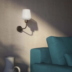 Aplica de perete design italian din alama si sticla Talis - Img 13