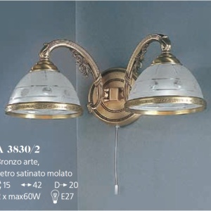 Aplica de perete design italian realizata manual 3830 106092 universul-luminii.ro