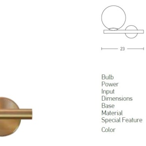 Aplica de perete design modern Cingea auriu mat 65012 universul-luminii.ro
