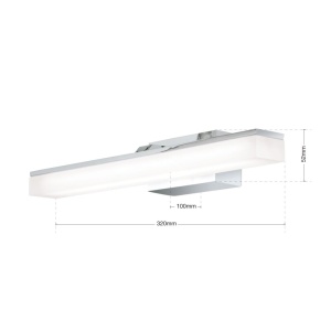 Aplica de perete design modern LED IP44 Sophie Soff 3-471 ChromOR - Img 2