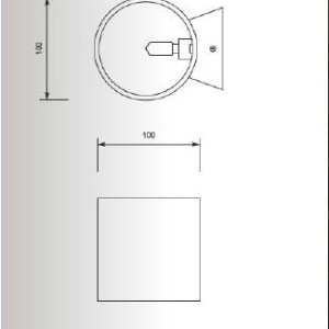Aplica de perete design modern Lucid Round negru 1507-BG 61072 universul-luminii.ro