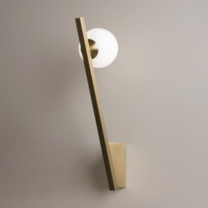 Aplica de perete design modern minimalist Kazimir auriu/alb - Img 2