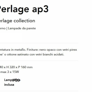 Aplica de perete design modern Perlage ap3 alama/amber - Img 2