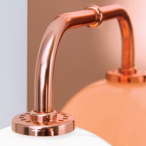 Aplica de perete design modern PIPES, copper 196922 universul-luminii.ro