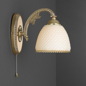 Aplica de perete din alama 1 brat design italian 7105 102312 universul-luminii.ro