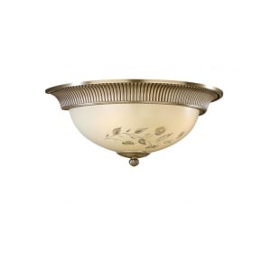 Aplica de perete din alama cu sticla decorata design italian 6208