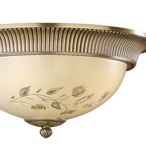 Aplica de perete din alama cu sticla decorata design italian 6208 101752 universul-luminii.ro