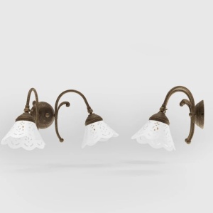 Aplica de perete din alama si abajur ceramic Zefira - Img 4