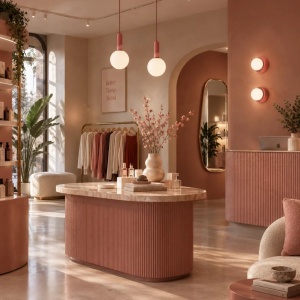 Aplica de perete din ceramica roz si sticla Rainbow - Img 2