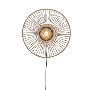 Aplica de perete eco din bambus Hokkaido S 25cm, natur