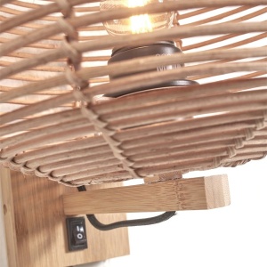 Aplica de perete eco din ratan Tanami 2520, nat 213722 universul-luminii.ro