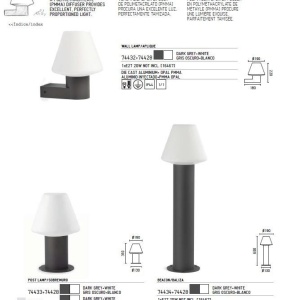 Aplica de perete exterior 74432+glob 74428 Mistu 178332 universul-luminii.ro