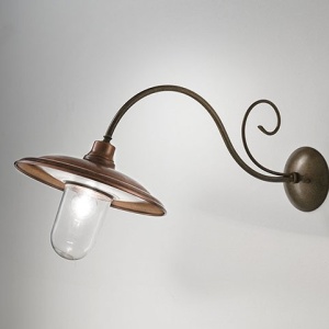 Aplica de perete exterior cu protectie IP44, fabricata manual, diam.33cm BARCHESSA 50732 universul-luminii.ro