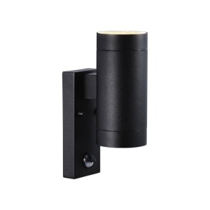 Aplica de perete exterior, dubla cu senzor, IP54 Tin Maxi negru 21519103 NL