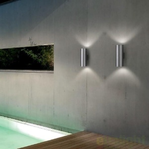 Aplica de perete exterior, IP44, GUN AP2 SMALL NERO 100395 67022 universul-luminii.ro